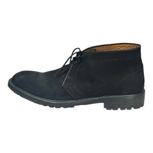 Carlo Soldaini Firenze Black Suede Nubuck Chukka Boots Rubber Soles size 11